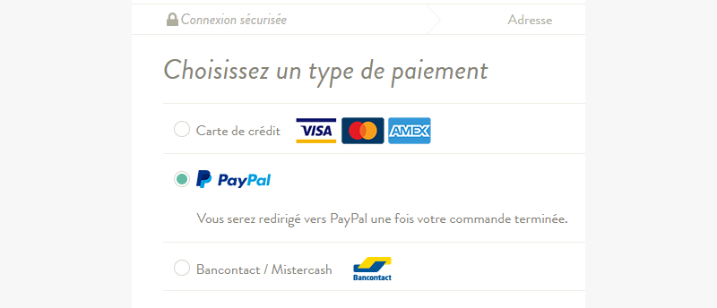 Payer avec Paypal