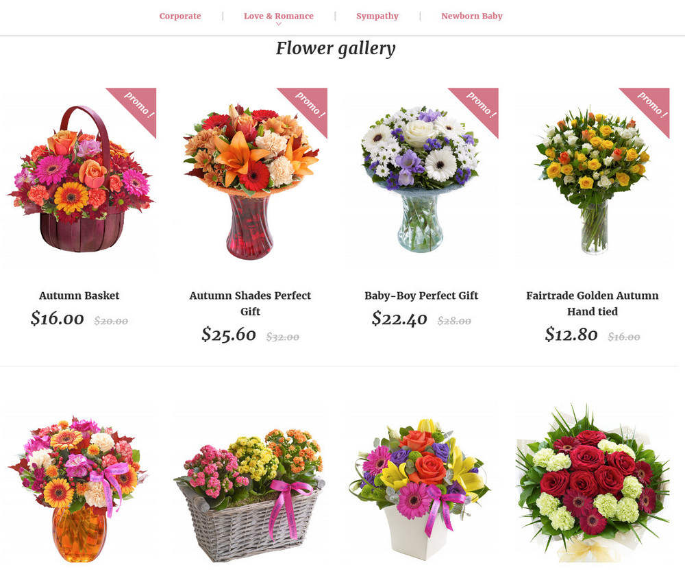 Site de vente de fleurs